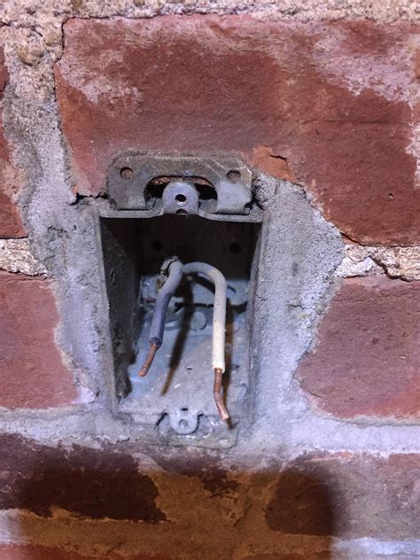 conduit electrical box on brick|brick house outlet box.